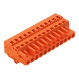 1-conductor female connector CAGE CLAMP® 2.5 mm² orange