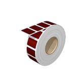 Device marking, halogen-free, Self-adhesive, 27 mm, Polyester, red