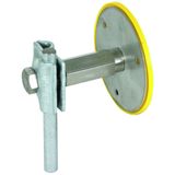 Fixed earthing terminal type M M10/M12 StSt(V4A) w. MV clamp f. Rd 8-1
