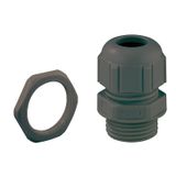 Cable gland, M16, deep black, Type of protection IP68