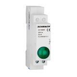 Modular-single-LED AMPARO, green, 230VAC