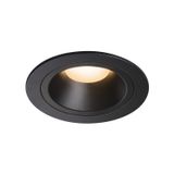 NUMINOS® DL M, Indoor LED recessed ceiling light black/black 2700K 20°, including leaf springs