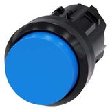 Pushbutton, 22 mm, round, plastic, blue, pushbutton, raised, momentary contact...3SU1000-0BB50-0AA0-Z Y10