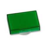 Pushbutton, illuminated, rectangular, IP65, green for LED only