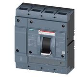 Circuit breaker 3VA5 UL frame 800 breaking capacity class H 65 kA @ 480V 4-pole