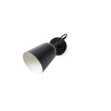 STUDIO WALL LAMP BLACK SHADE 1XE14