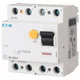 Residual current circuit breaker (RCCB), 40A, 4p, 30mA, type G/F