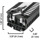 Terminal Block, Fuse Holder, 15A, 100 - 300V AC/DC, Neon BFI