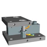 Compact mounting unit for load cell SIWAREX WL230 SB-S SA 2t Installation ready pre-assembled and