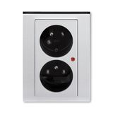 5593H-C02357 70 Double socket outlet with earthing pins and surge protection ; 5593H-C02357 70