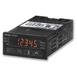 Digital panel meter, DIN 48x24 mm, DC voltage/current + PNP input, 3x