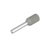 Wire-end ferrule, insulated, 10 mm, 8 mm, grey