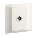 Belanko S - single TV socket, female type - Ivory