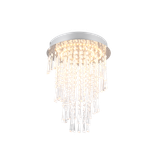 Pomp LED ceiling lamp 30 cm chrome/transparent