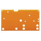 End plate snap-fit type 1.5 mm thick orange