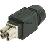 Han PP Power plug plastic QL AWG20-14