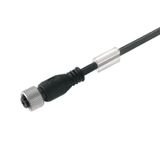 Sensor-actuator Cable (assembled), One end without connector, M12, Num