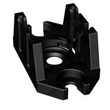 Mounting plate 2-pole for distribution connectors black