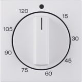 Centre plate for mechanical timer, S.1/B.3/B.7, p. white glossy