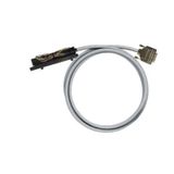 PLC-wire, Analogue signals, 15-pole, Cable LiYCY, 2 m, 0.25 mm²