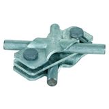 SVP clamp St/tZn f. Rd 8-10/8-10mm - Rd 8-10/Fl 30mm-Fl 30/30mm, inter