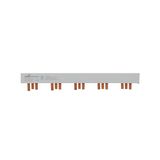 BUSBAR, low voltage, 100 A, AC 600 V, DC 600 V, 22 x 37 x 266 mm, 15P, UL