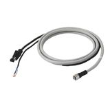 V680S ID reader/writer Ethernet and power cable, M12 - RJ45, length 2 V68S0007A