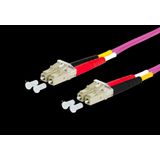 OpDAT patch cord LC-D/LC-D OM4, 5.0 m