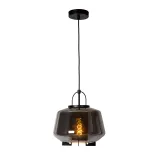 Lucide SISKA - Pendant light - 1xE27 - Smoke Grey