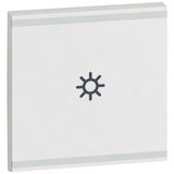 Square key cover Arteor BUS/SCS - light symbol - 2 modules - white