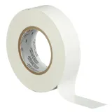 3M™ Temflex™ Vinyl Electrical Tape 165, White, 19 mm x 25 m, 100 Rolls