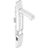 Handle lock polyamid (without insert) for PLA - Ral 7035