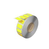 Device marking, Self-adhesive, halogen-free, 27 mm, Polyester, yellow