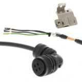 1S series servo motor power cable, 15 m, non braked, 230 V: 900 W to 1 AA045345M