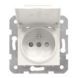 Karre-Meridian White Child Protected UPS Socket with Lid