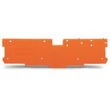 End and intermediate plate 1.1 mm thick orange