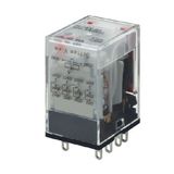 Relay, plug-in, 14-pin, 4PDT, 6 A, mechanical & LED indicators, 24 VAC