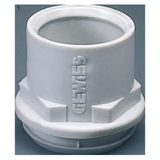 FLEXIBLE POLYMER CONDUIT/BOX COUPLING - MOUNTING HOLE Ø 29MM - FOR CONDUIT Ø 25MM - GREY RAL 7035 - IP44