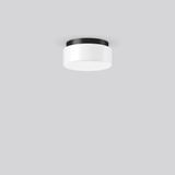 Kreis, black, on/off Ceiling and wall luminaires, D 230 H 110, Opal gl