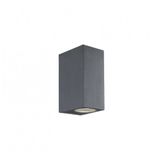 2/Lights Wall Lamp Dark Gray Square H:150 Tilos