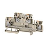 Feed-through terminal block, PUSH IN, 4 mm², 800 V, 32 A