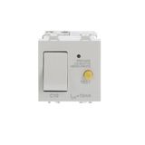 Automatic RCD, 1P+N, C10 - 10 mA, breaking capacity 3kA 10 mA White - Chiara