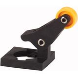 Angled roller lever