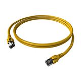 Patchcord RJ45 shielded Cat.6a 10GB, LS0H, yellow,  7.0m