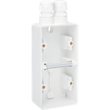 Splashproof double vertical surface-mounting box with one double M20 i