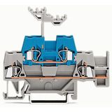 Double-deck terminal block Through/through terminal block with additio