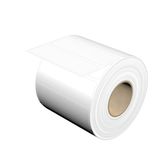 Device marking, Self-adhesive, halogen-free, 27 mm, Polyester, white