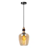 ILONA Pendant light-Amber-Ø18-1xE27-40W-Glass