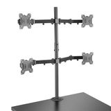 Quad Display Bracket w/ Pole & Desk Clamp Securely mount 4 desktop monitors to an office desk