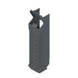 Side element, IP20 in installed state, Plastic, Graphite grey, Width: 